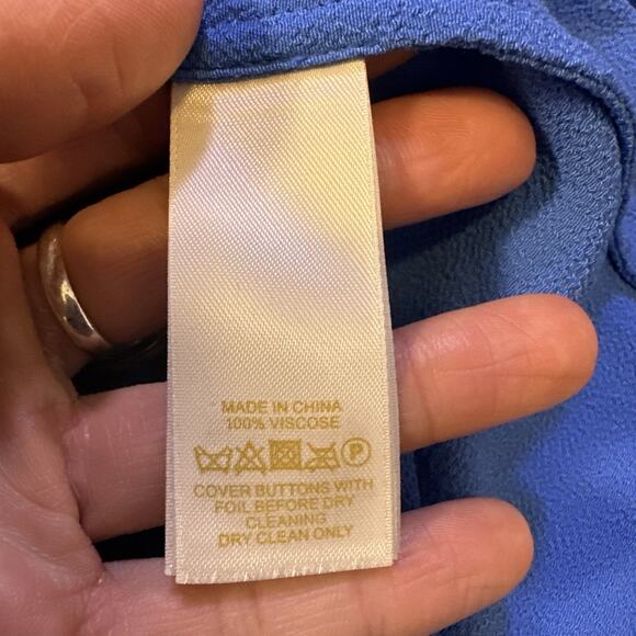 Kate Spade Carlie Elastic Waist Crepe Mini Sheath‎ Dress Blue Size 2 - Picture 10 of 10